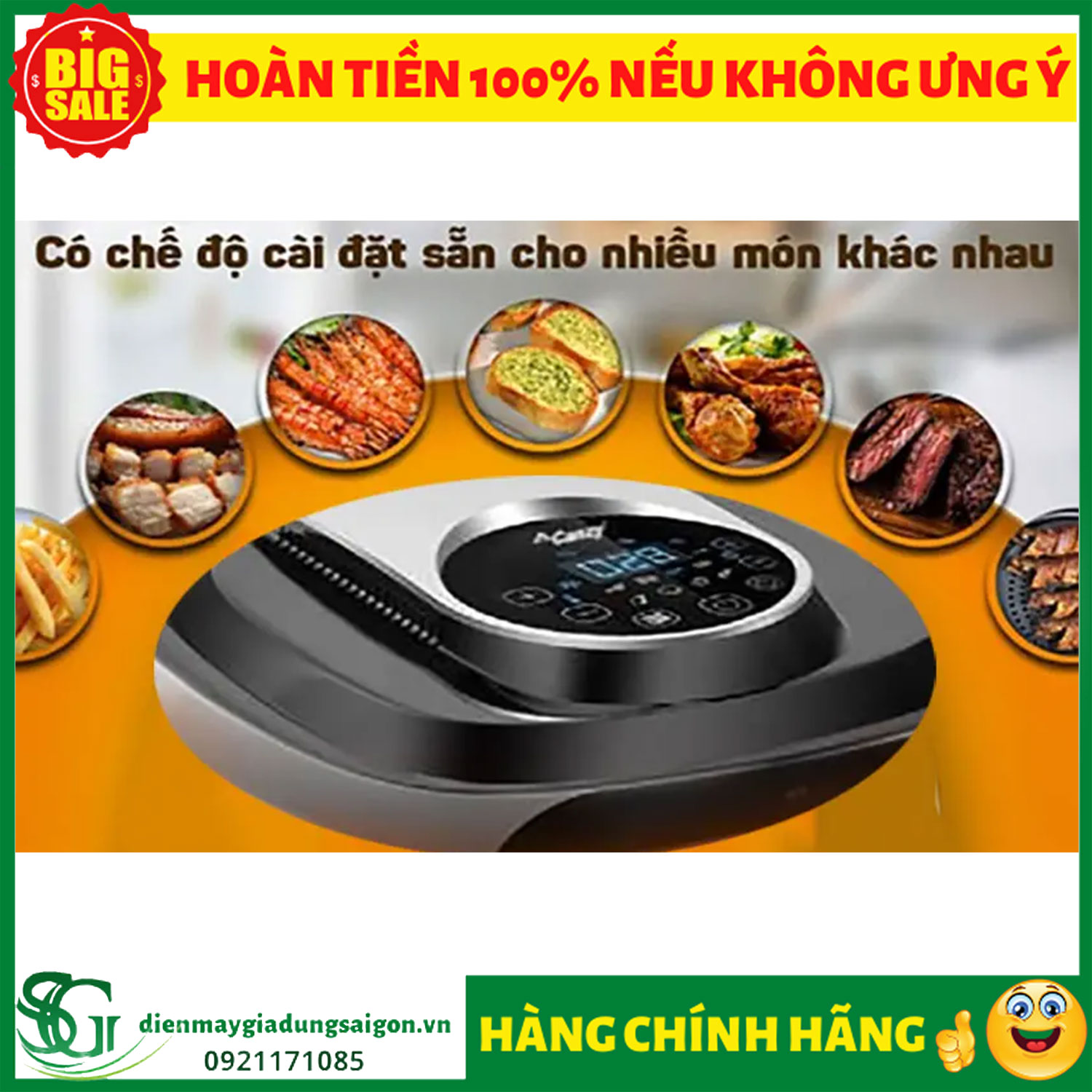 [HCM]NỒI CHIÊN KHÔNG DẦU CANZY CZ -FR06A