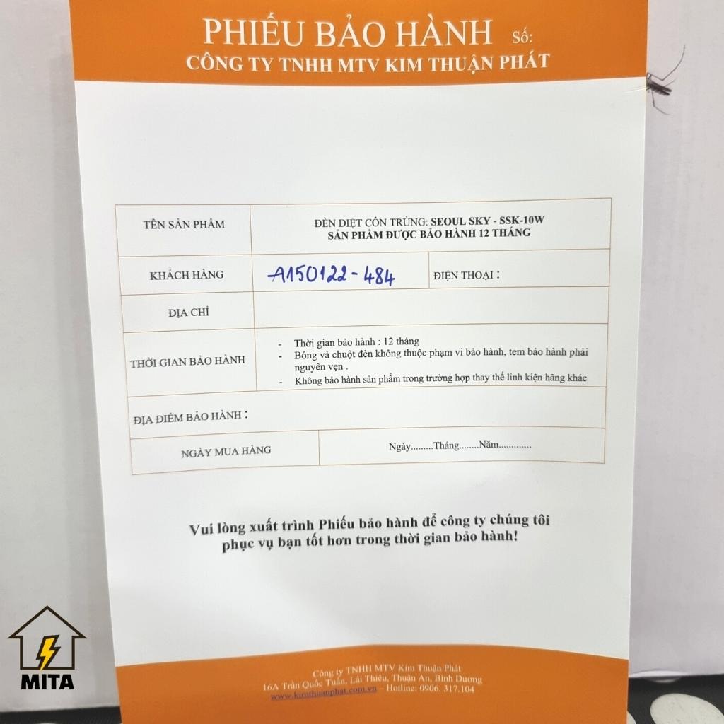 Đèn bắt muỗi Hàn Quốc Seoul Sky SSK10W - MITA
