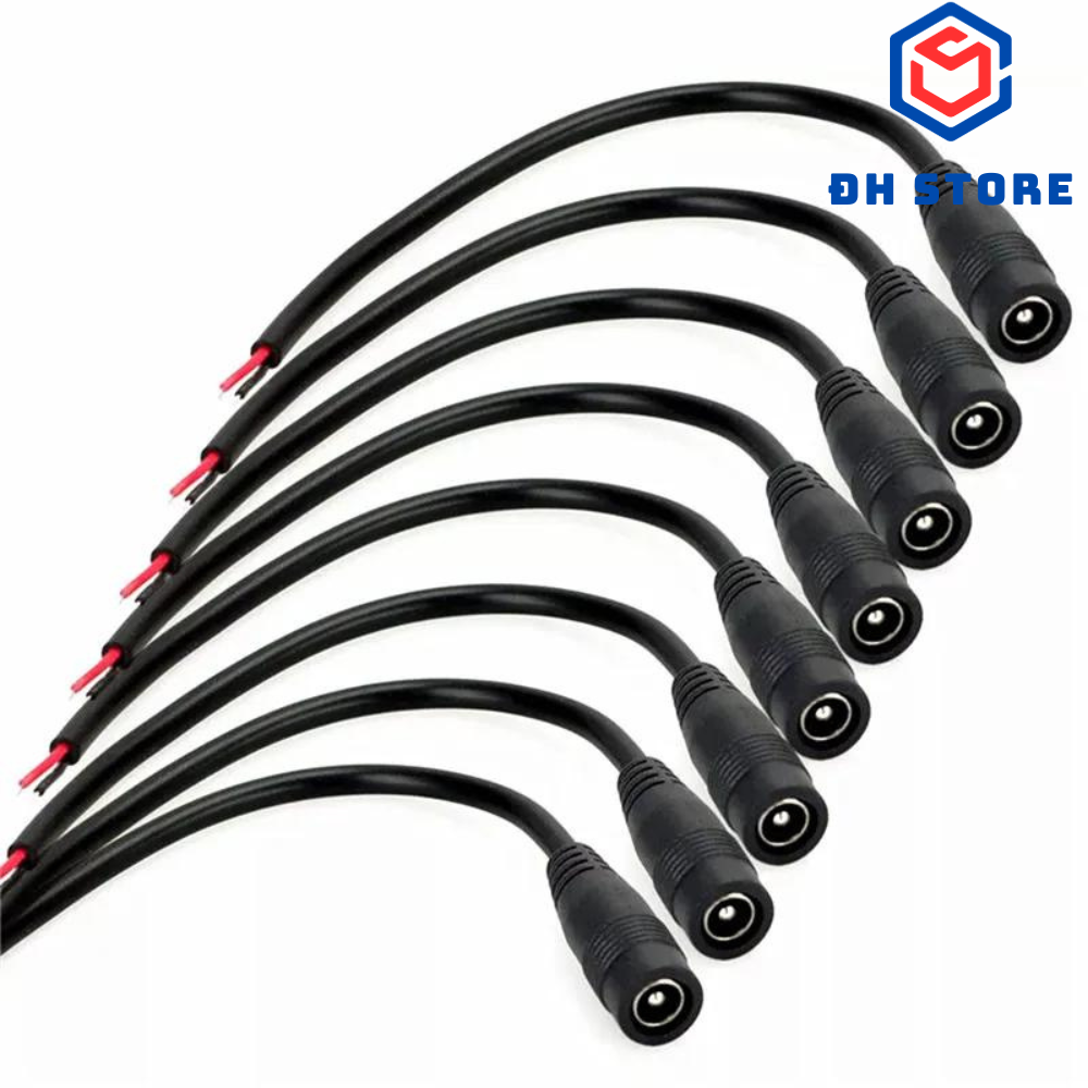 Jack cáp cắm nguồn điện 5.5x2.1mm 12V-24V DC