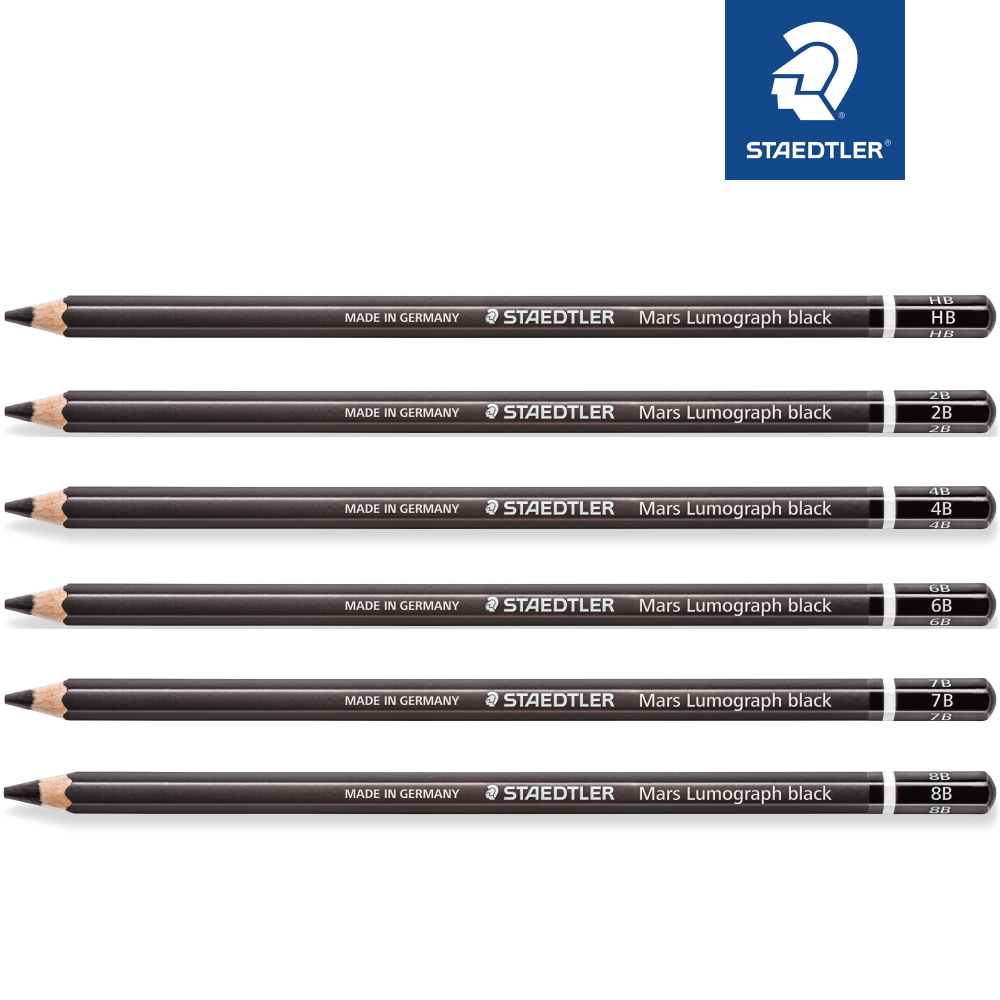 [HCM]BÚT CHÌ THAN ĐEN STAEDTLER (STAEDTLER MARS® LUMOGRAPH® BLACK 100B)