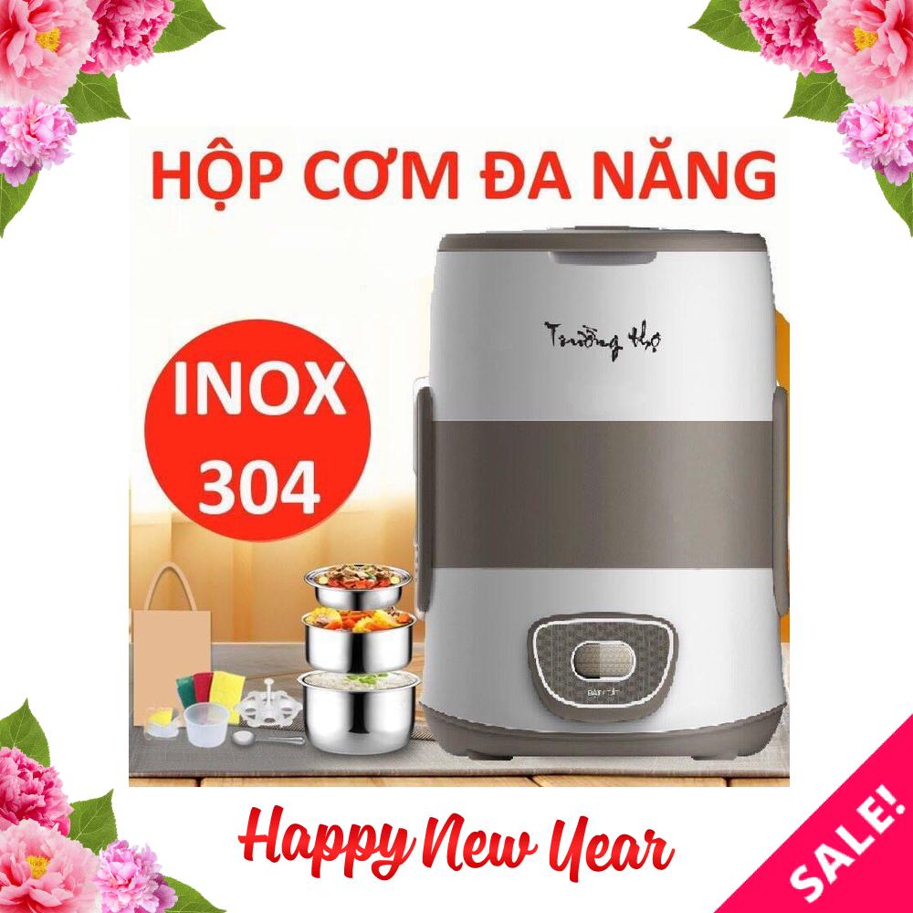 [HCM]Hộp cơm điện 3 tầng Trường Thọ BA 2019A Den (Đen)