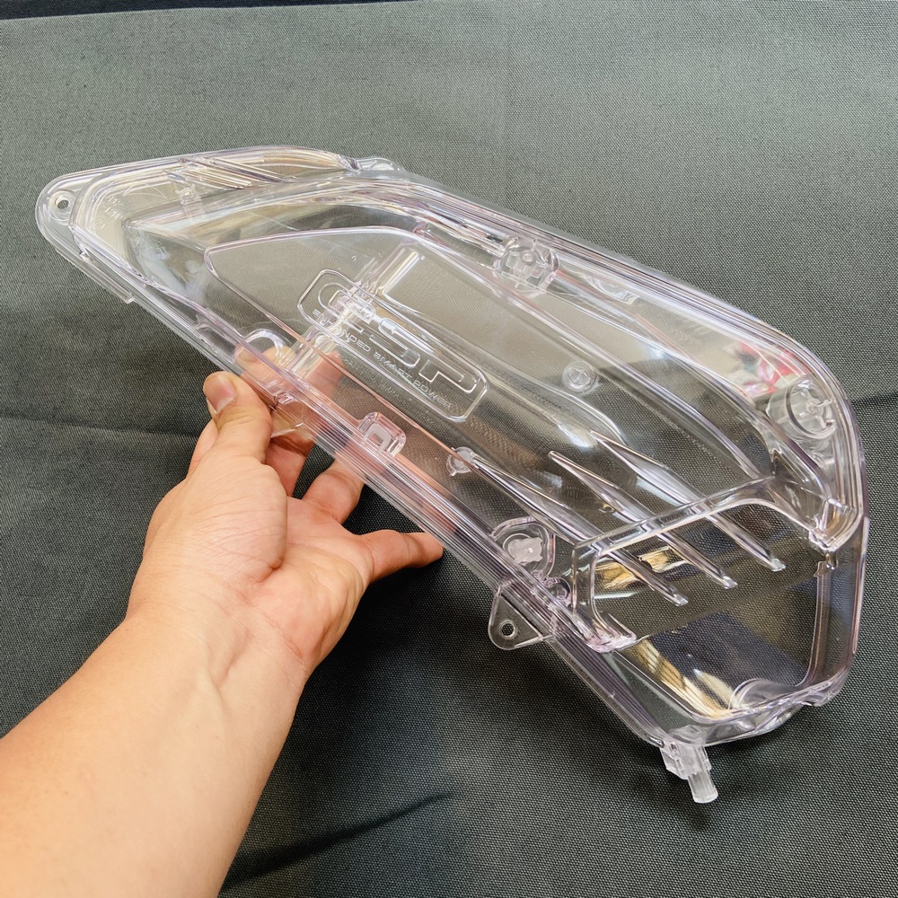 [XUYÊN THẤU] ỐP PÔ E TRONG SUỐT TRANG TRÍ XE SH 2017 ĐẾN SH 2020 KHÔNG ĐỤNG HÀNG (MÀU TRẮNG TRONG SUỐT)