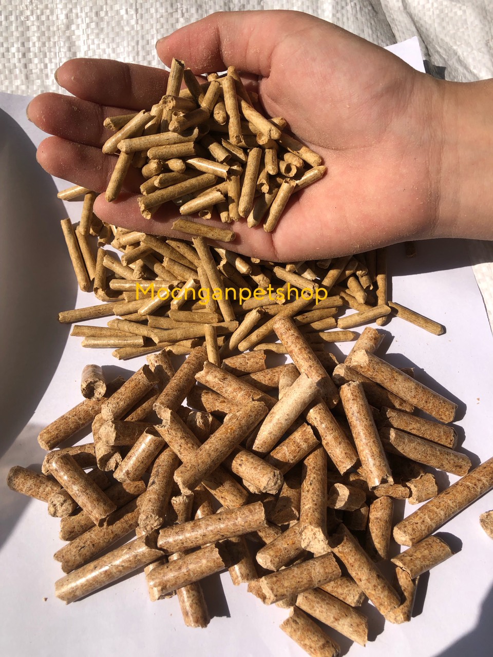 Gỗ nén vàng 3.8li dùng cho hamster (1kg).