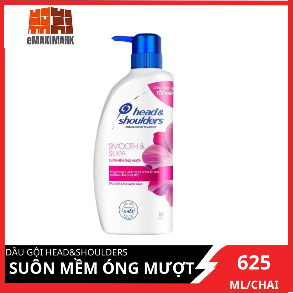 [HCM ship 2h] Dầu Gội Head & Shoulders Suôn Mềm Óng Mượt Chai 625ML