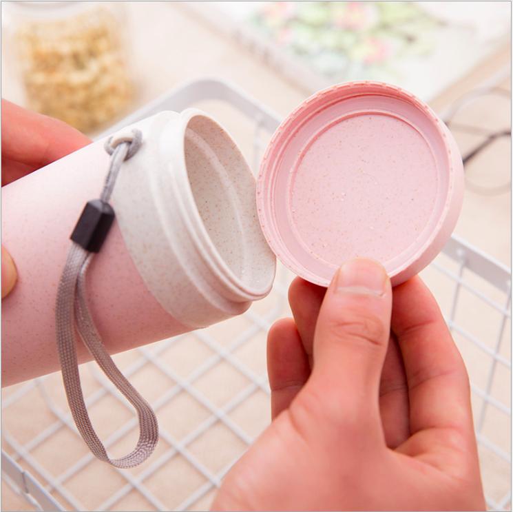 [DEALHOT] - Ly / Bình giữ nhiệt 2 lớp Lúa mạch Dr Srow Straw Wheat Plastic 300ml