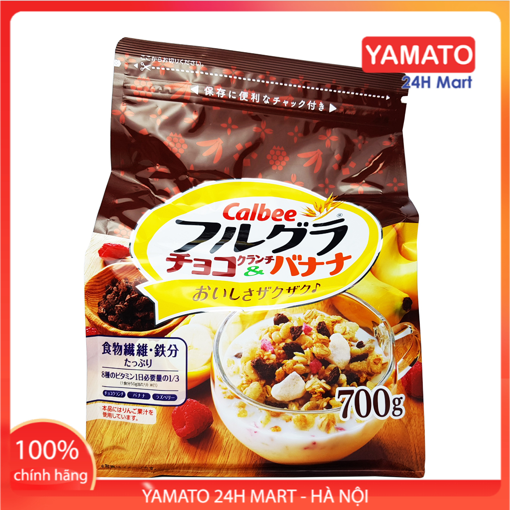 BÁO GIÁ NGŨ CỐC HOA QUẢ TỔNG HỢP ĂN LIỀN CALBEE 500G | Shopee Lazada Sendo Tiki mới nhất 14 Ngũ Cốc Trái Cây Calbee Màu Nâu Socola 700g Nhật Bản, Ngũ Cốc Giảm Cân, Ngũ Cốc Ăn Kiêng, Ngũ Cốc Ăn Liền, Ngũ Cốc Ăn Sáng, Ngũ Cốc Hoa Quả Sấy Khô