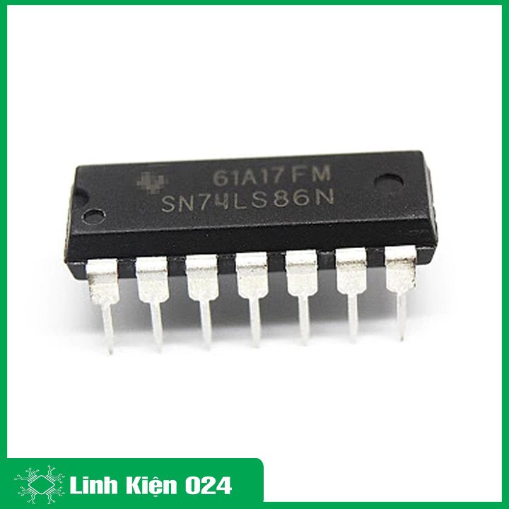 IC 74LS86 DIP14 chứa bốn cổng OR (XOR)