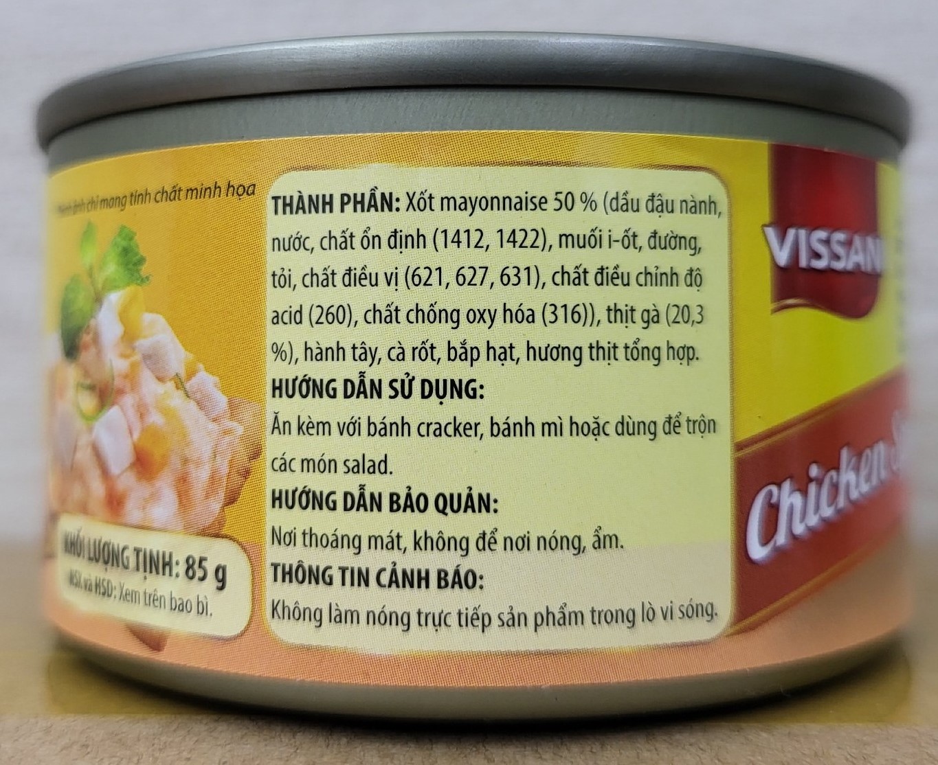 (hộp 85g) THỊT GÀ SỐT MAYONNAISE VISSAN Chicken Spread