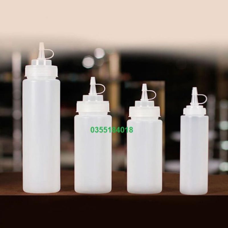 Bình bóp tương ớt Bình đựng sữa đặc, đường nước, siro