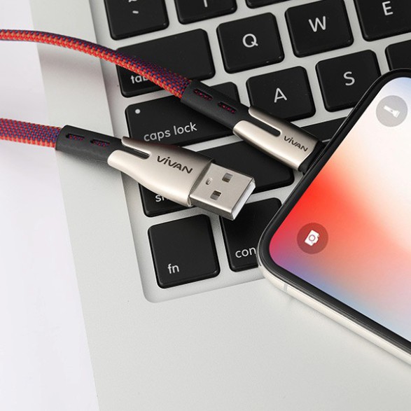 Cáp Sạc Nhanh Lightning/Type-C/Micro VIVAN BTK-L/BTK-M/BTK-C 1m cho iOS/Android