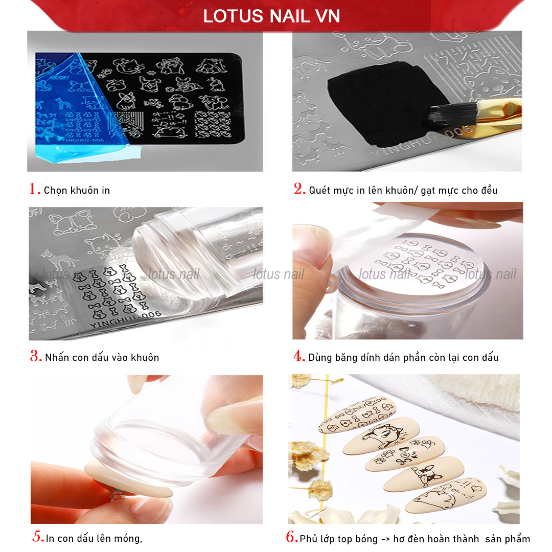 Mực in con dấu, sơn in móng tay tự khô