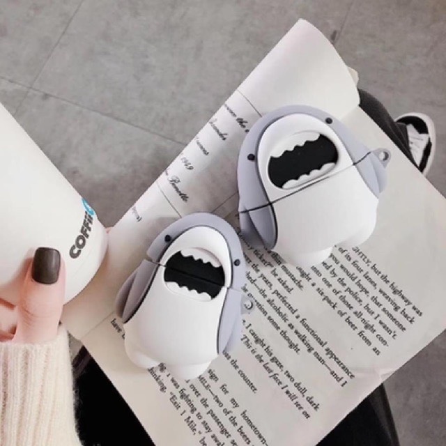 Case airpods pro cá mập trắng siêu ngầu 1054CACM
