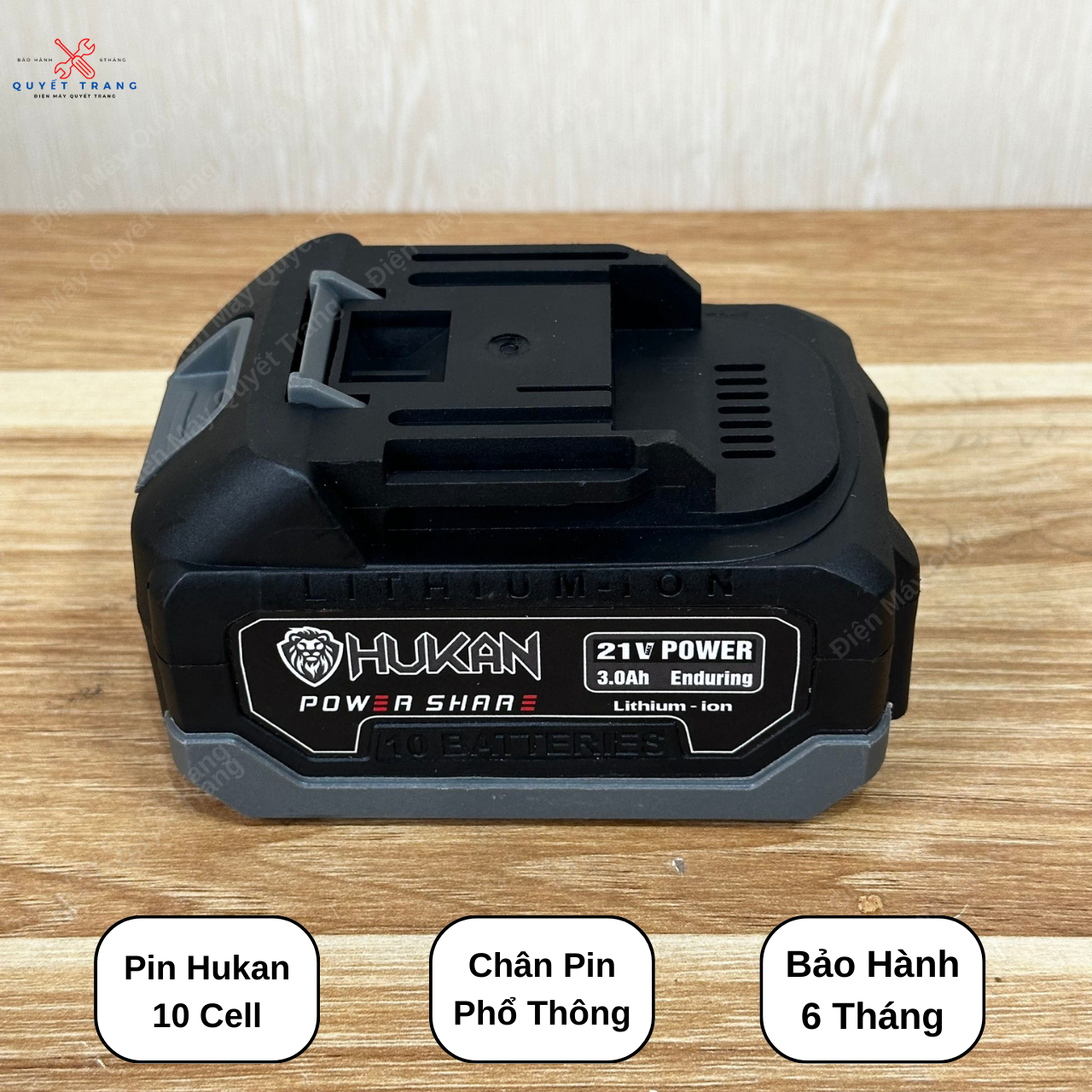 Pin hukan xám 10cell pin 21v chân pin phổ thông m21