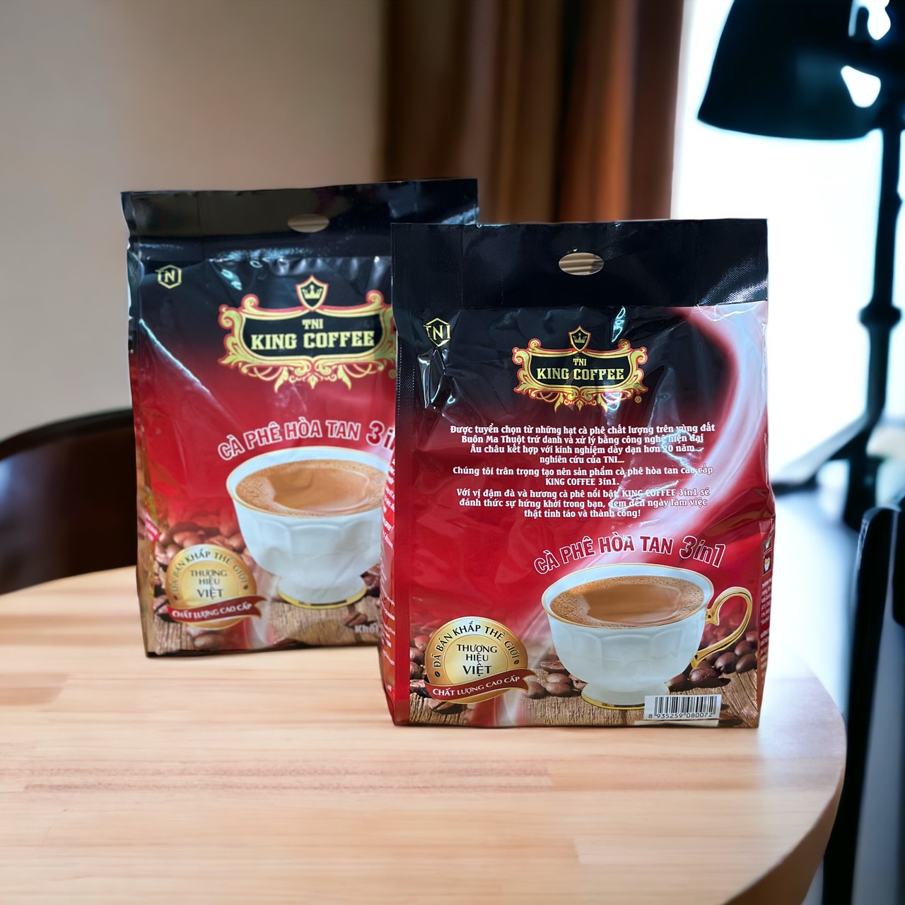 (01THÙNG) CÀ PHÊ SỮA KING COFFEE TÚI 45 GÓI( GÓI VUÔNG)