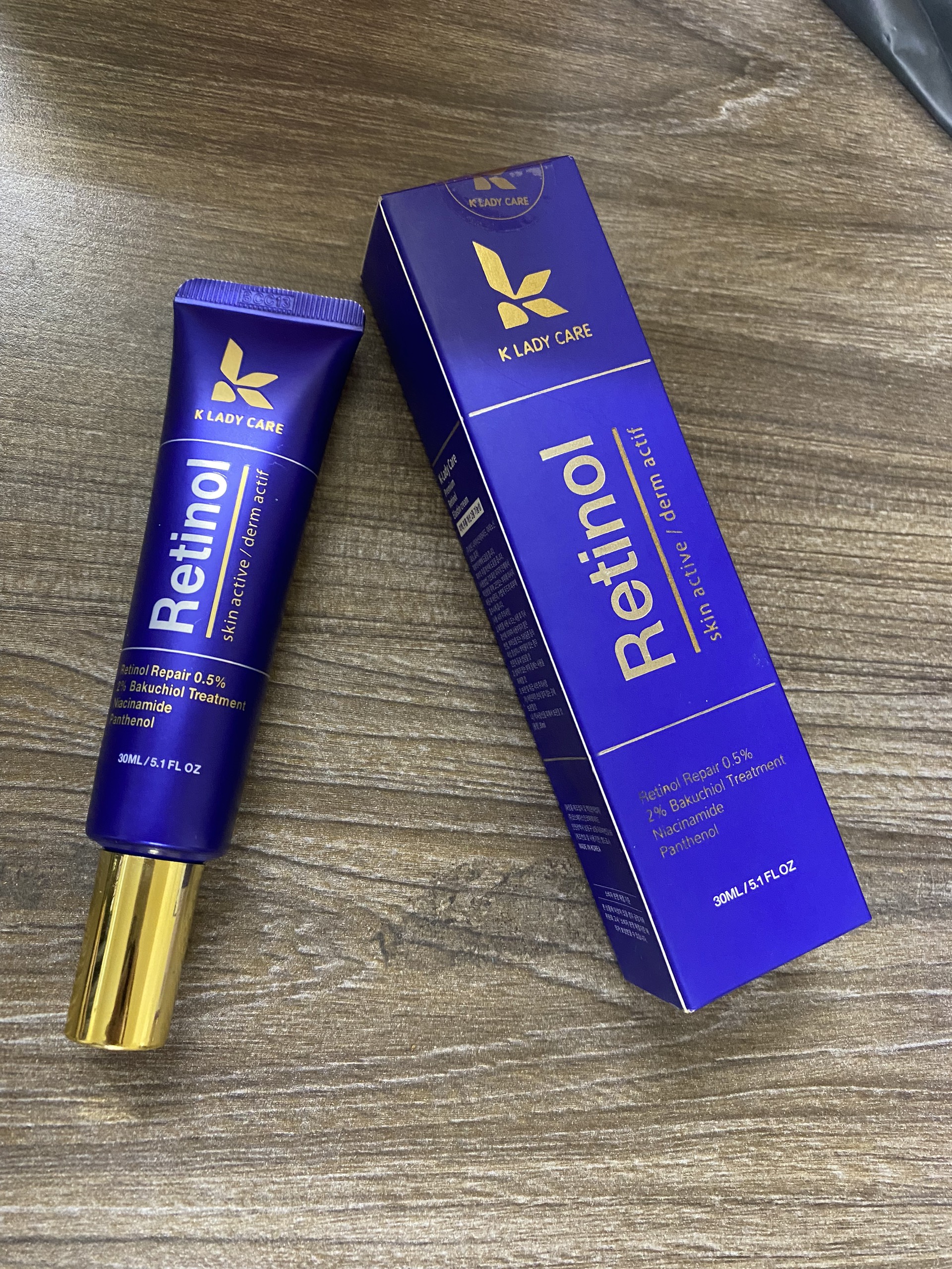 Kem Dưỡng Retinol 0.5% K Lady Care 30ml Hàn Quốc Giảm mụn, Giữ Ẩm, Kiềm Dầu Giúp Da Căng Bóng , Chống Lão Hóa