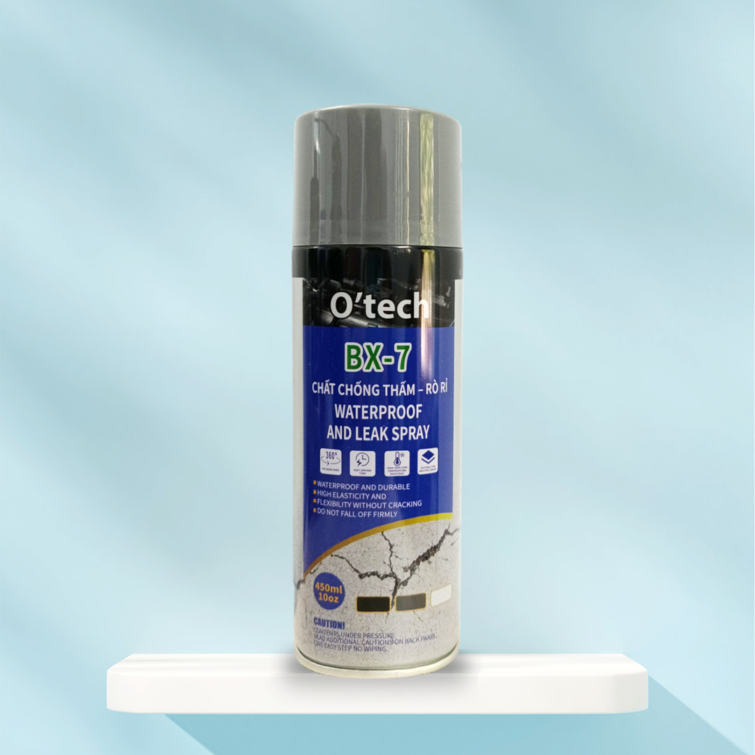 Bình xịt O'tech BX-7 Chất chống thấm - rò rỉ (450ml) Waterproof & Leak Spray