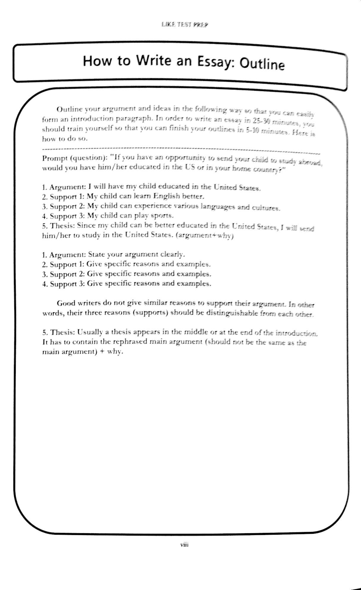 Fahasa - Like Test Prep 240 Writing Topics With Sample Essays - Vol. 2 (Topics 121 - 240)