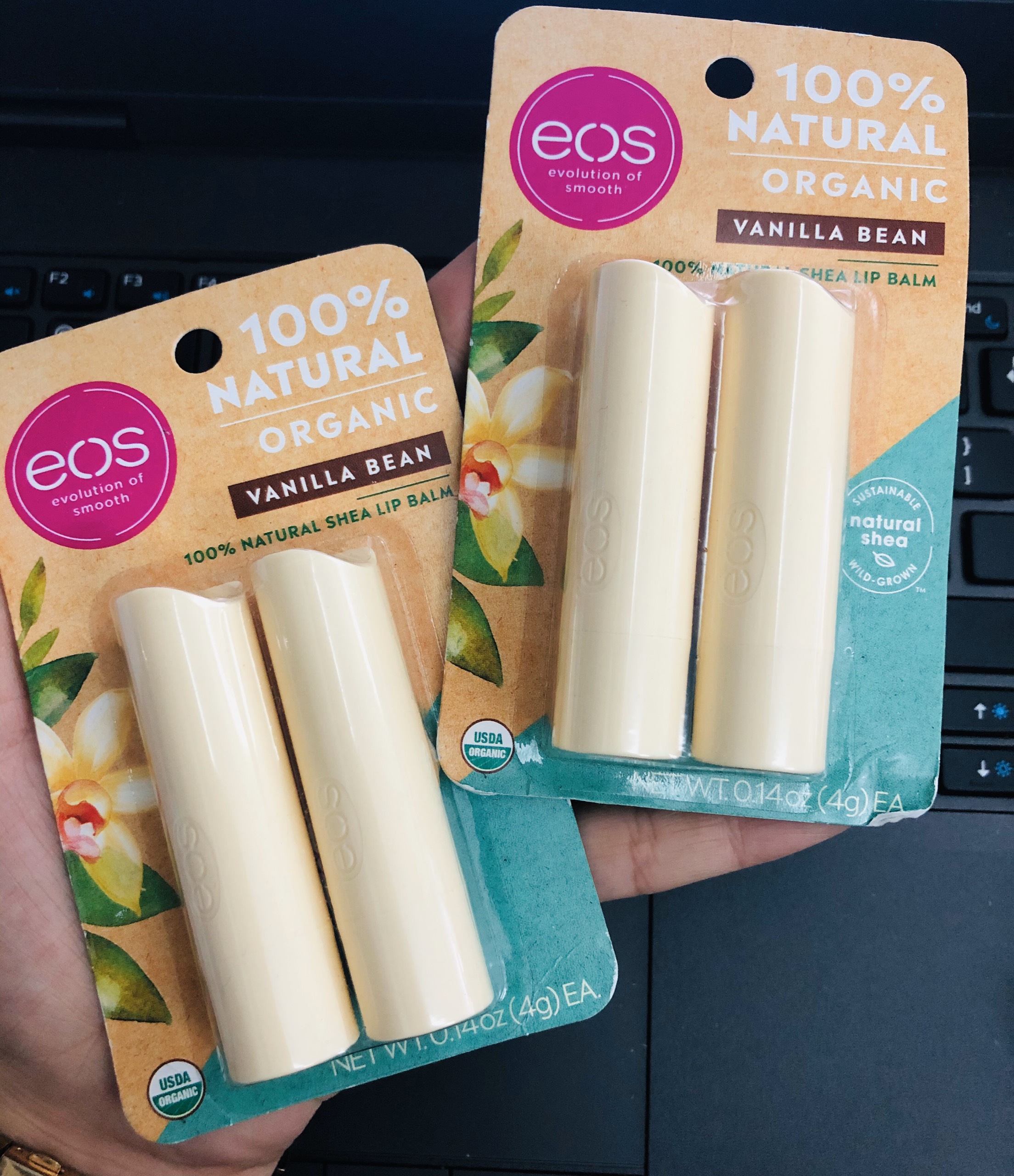 Vĩ 2 Thỏi Son Dưỡng Môi EOS Organic 4g