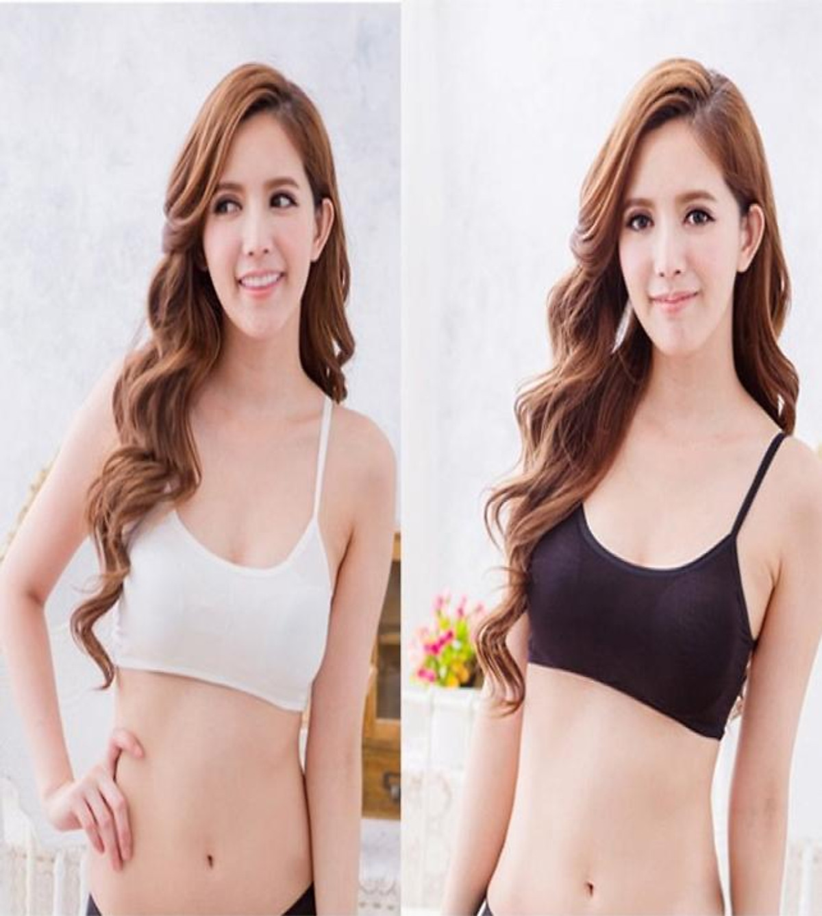 COMBO GỒM 3 ÁO BRA 3 DÂY COTTON SIÊU MỊN (GỒM ĐỦ 3 MÀU: TRẮNG, DA, ĐEN)