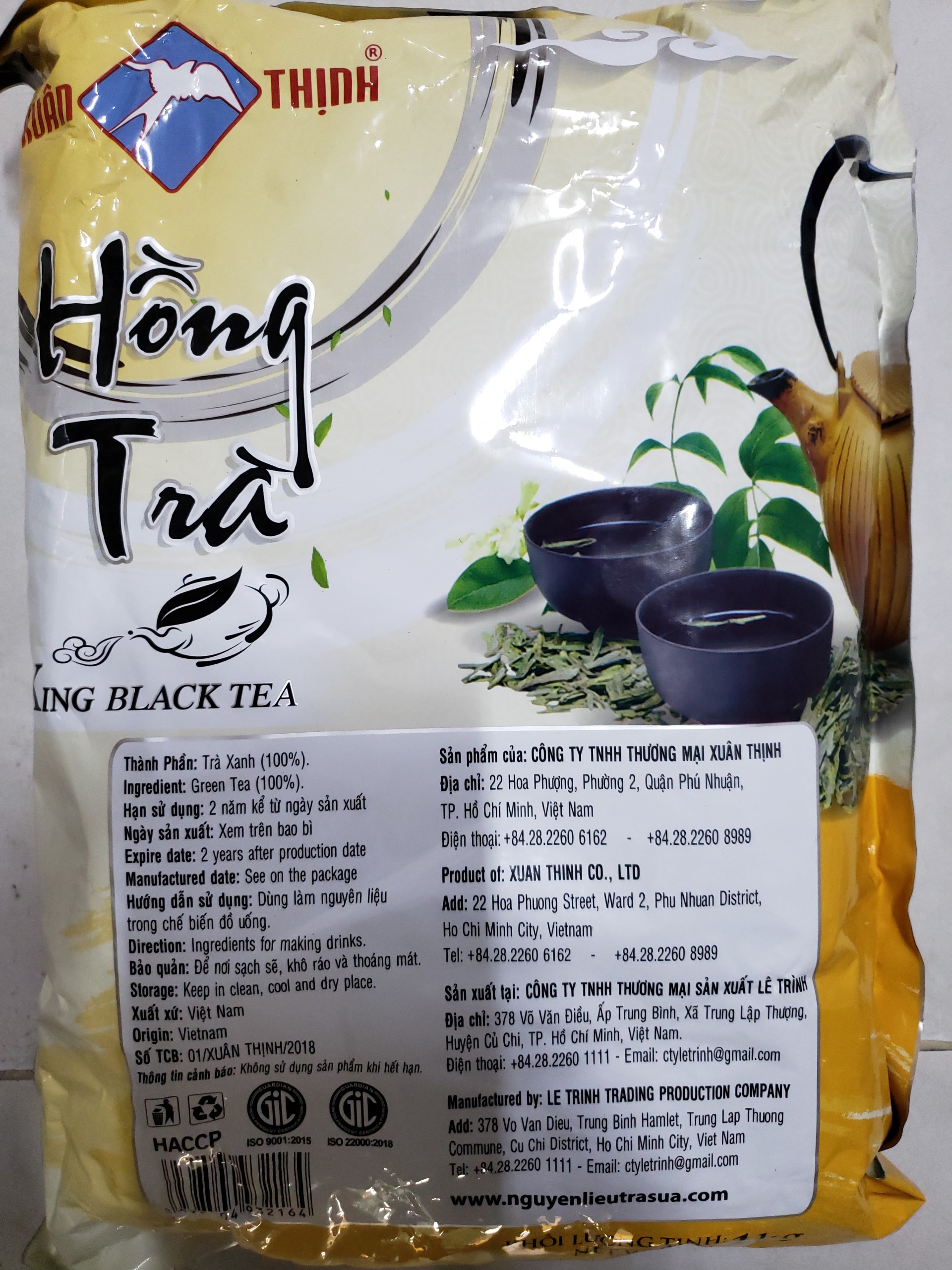 Trà King Xuân Thịnh các loại gói 1kg