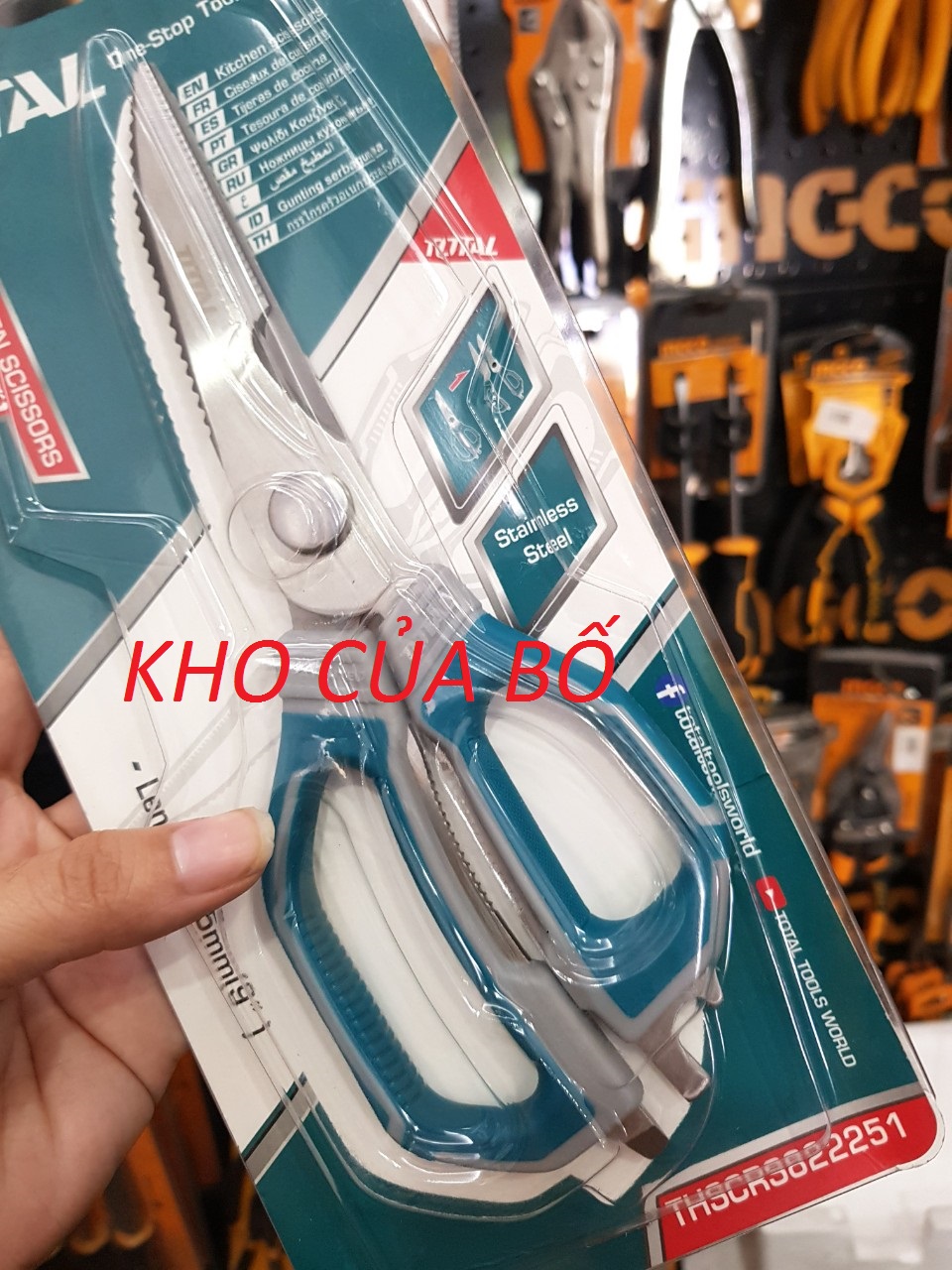 Kéo nhà bếp 225mm Total THSCRS822251