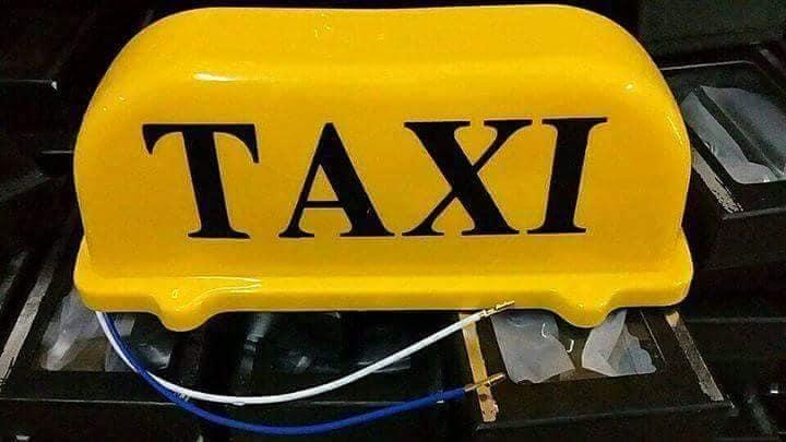 mào taxi vàng - có đèn - đế nam châm