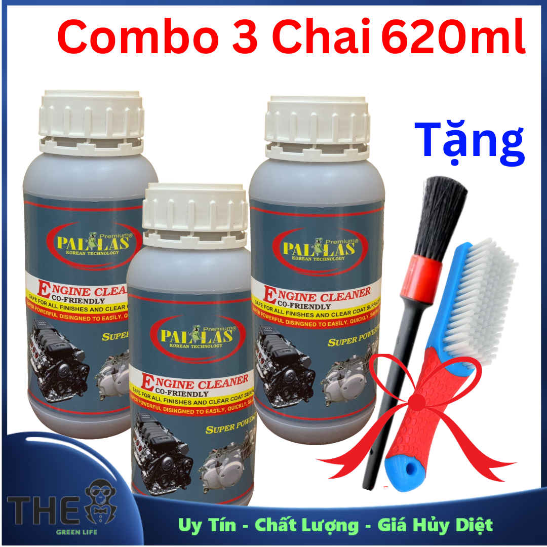 Combo 3 chai nước rửa lốc máy siêu mạnh pallas 620ml
