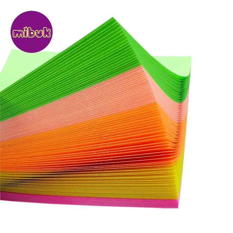Giấy note 3x3 100 tờ 5 màu nổi bật 76x76 mm