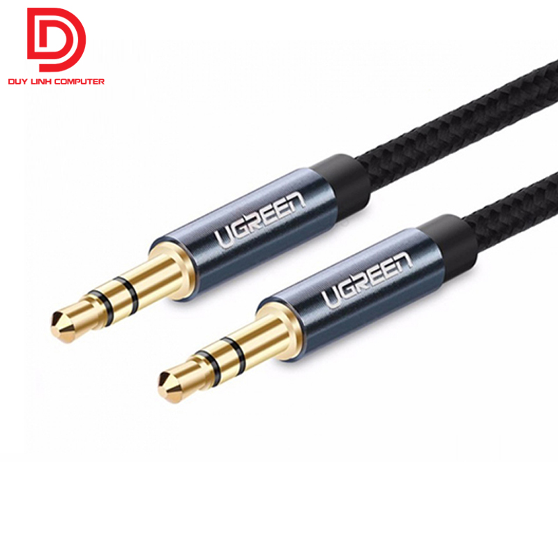 Cáp âm thanh 3.5mm dài 1m bện dù cao cấp - Ugreen 60179