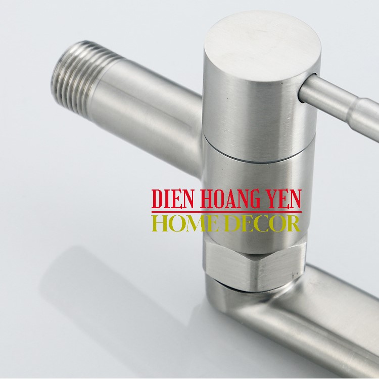 Vòi hồ + vòi chén thân dài Inox 304 cao cấp