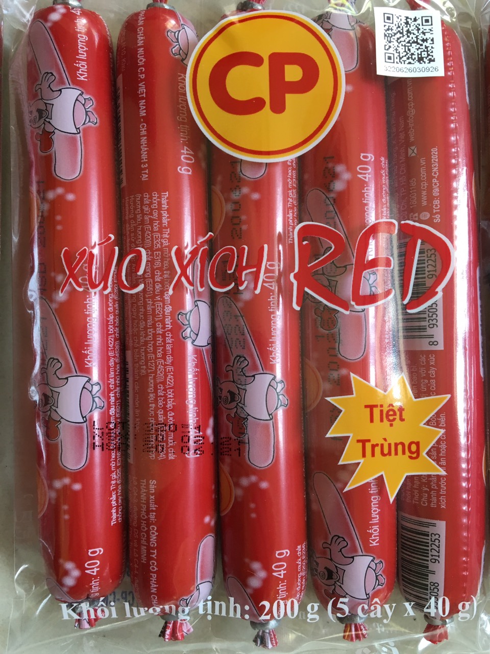 Xúc xích CP Red ăn liền 1 bịt lớn 5 cây 18k