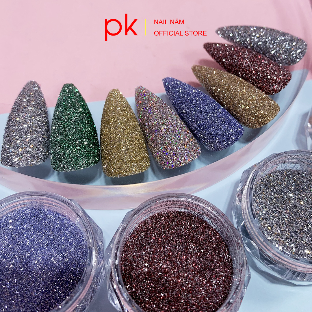 Set nhũ rắc móng 8 màu