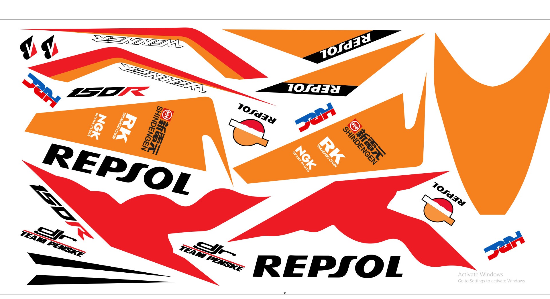 Tem rời winner 150 repsol