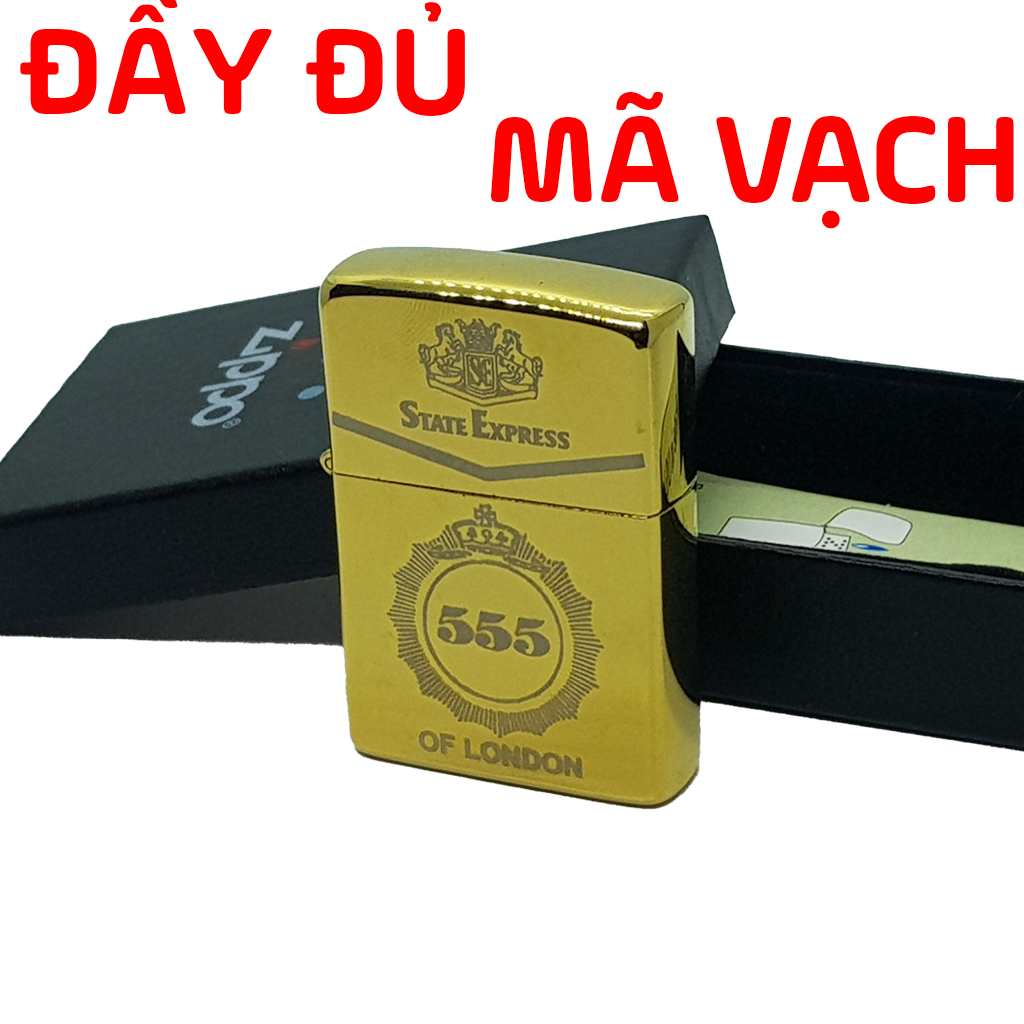 Bật Lửa Zippo Gold Solid Brass KHẮC BA SỐ B-17