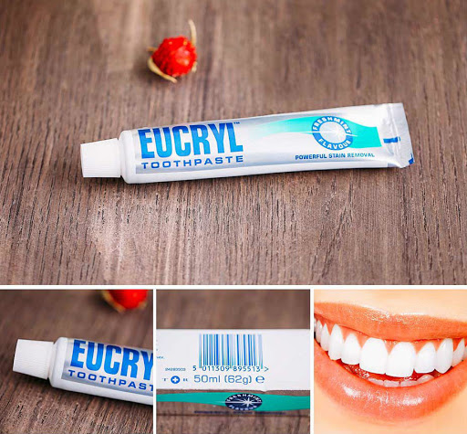 Kem Đánh Răng Eucryl - Eucryl Làm Trắng Răng, Tẩy Trắng Eucryl Toothpaste 62gr