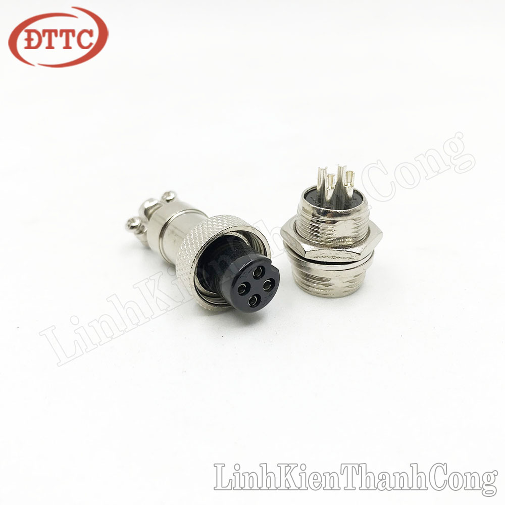 Cặp giắc gx12-4p 12mm 4 chân