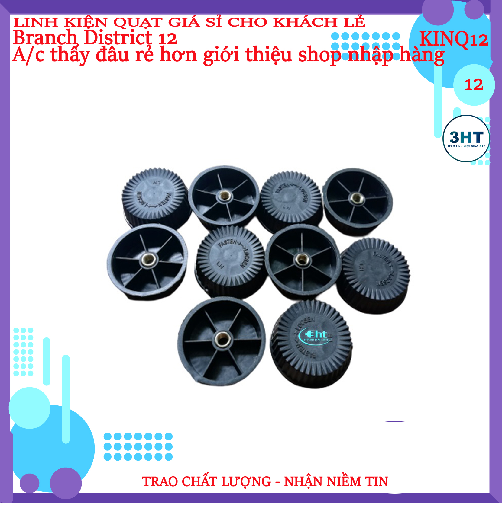 Khóa cánh quạt có đồng thau - 3HT