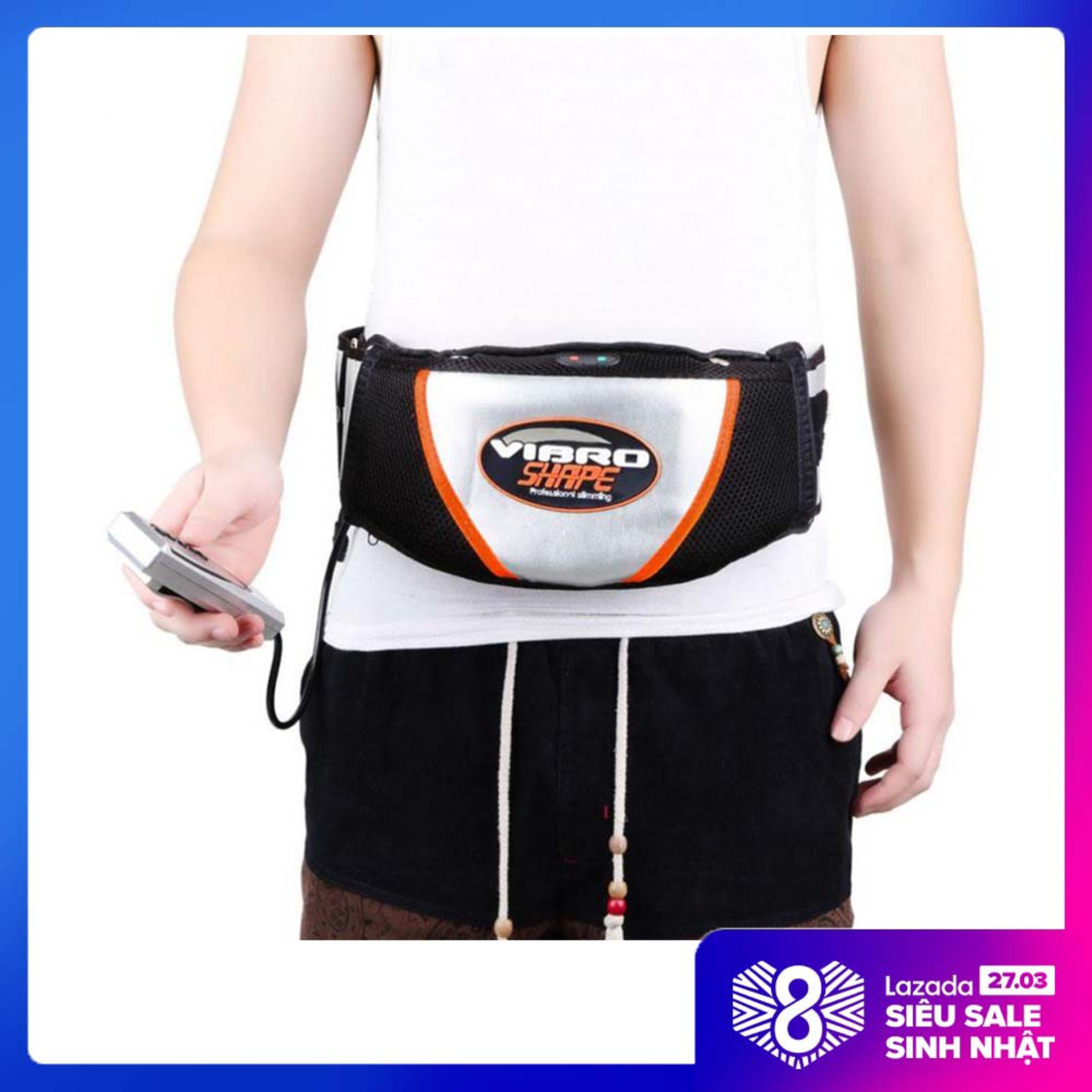 Mát xa đai giảm béo dụng cụ đốt mỡ bụng giảm câ máy tập giảm mỡ bụng cho nữ đánh tan mỡ thừa trên cơ thể bạn với đai massage nóng và rung vibro shape