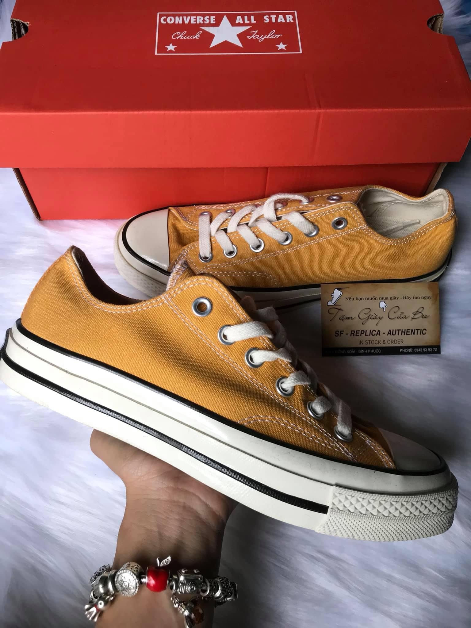 Giày Converse Chuck Taylor All Star 1970s Low Top Vàng (tặng hộp+ bill+nước lau giày)