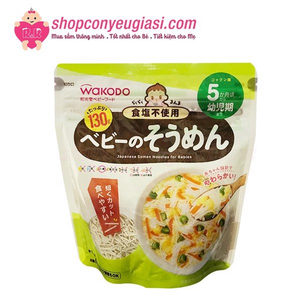 Mỳ nui wakodo cho bé từ 6- 9 tháng tuổi - nhật bản