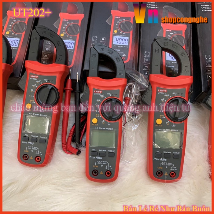 UT202+ Ampe kìm điện tử Uni-Trend có đo nhiệt độ 400A