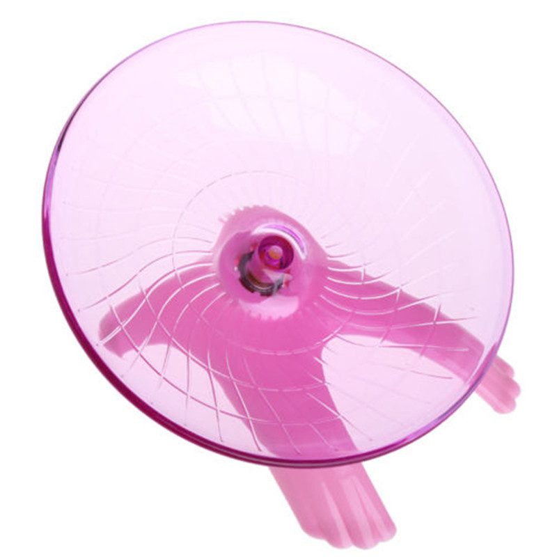 Bengzhar Đĩa chạy Bộ đĩa bay đồ chơi bánh xe tập thể dục cho chuột Chuột Hamster thú cưng 18cm