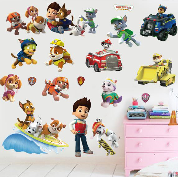 [HCM]Decal dán tường paw Patrol biệt đội chó cứu hộ
