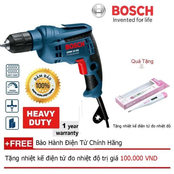 Máy khoan Bosch GBM 10RE (hộp giấy) + Quà tặng nhiệt kế điện tử