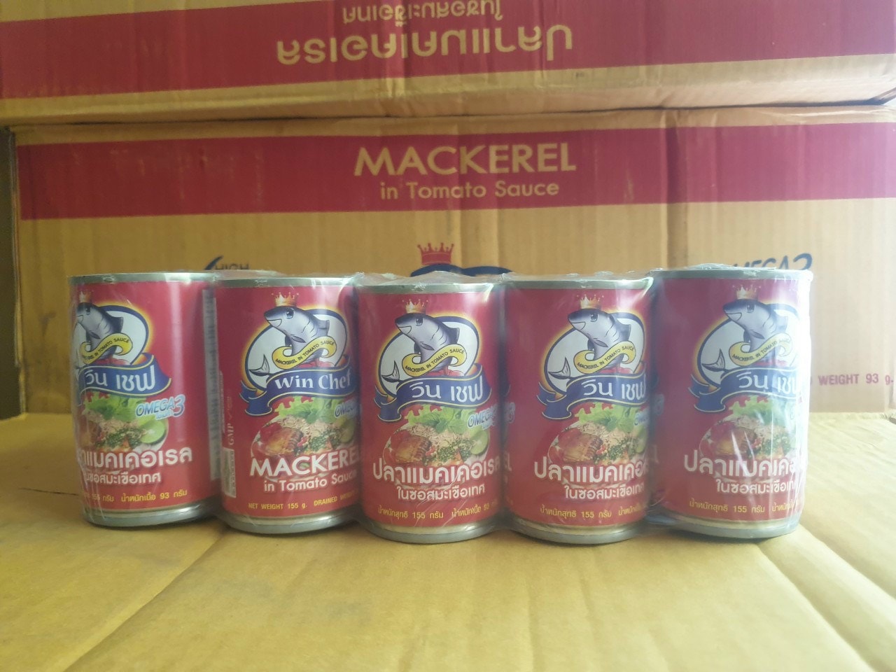 01 Hộp Cá Mòi Sốt Cà Win Chef Thái Lan 155gram