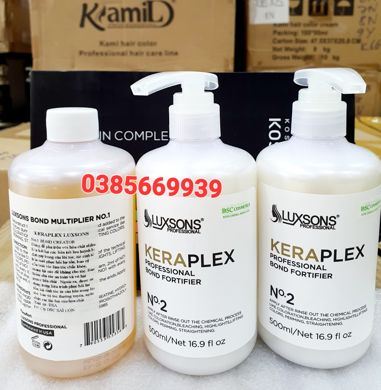 BỘ PHỤC HỒI CHUYÊN SÂU KERAPLEX HỔ TRỢ LÀM HÓA CHẤT TÓC TẨY , UỐN , DUỖI, NHUỘM , PHUC HỒI TÓC NÁT, HƯ TỔN 500ML