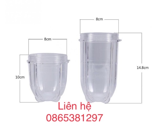 Cối xay thay thế dành cho máy xay sinh tố Magic Bullet 250W.bbh