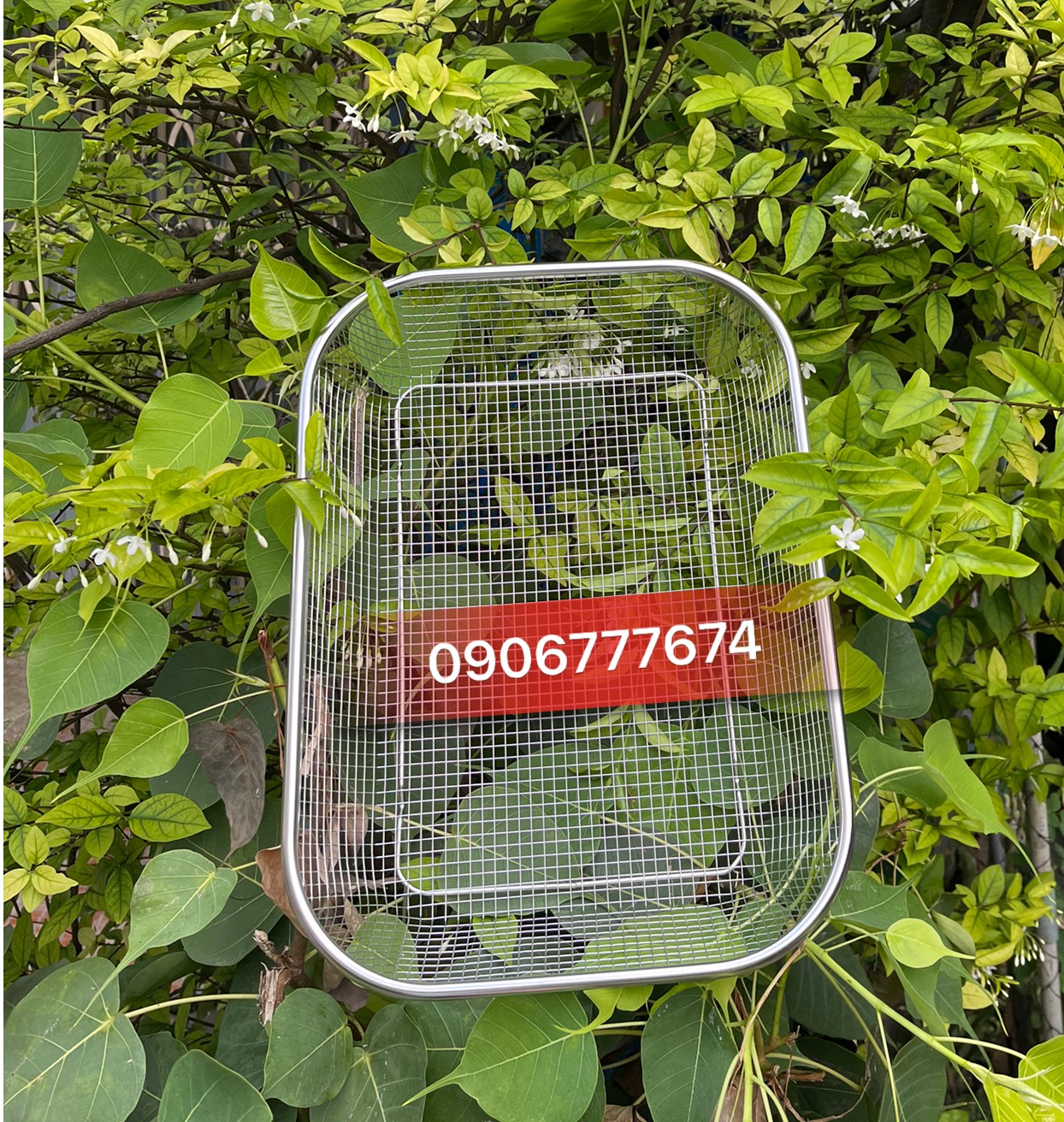 Khay / Rổ Lưới Inox Chữ Nhật Đủ Size