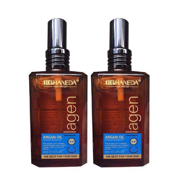 Tinh dầu dưỡng tóc Haneda Collagen Argan Oil phục hồi hư tổn