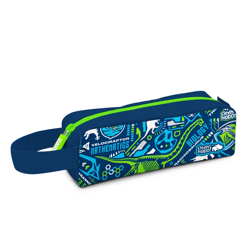 Hộp Bút Classic Mech-Rex Dino CLEVERHIPPO HD0120/BLUE